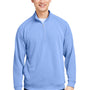 Nautica Mens Sun Surfer Supreme 1/4 Zip Sweatshirt w/ Pockets - Vintage Mavi Blue
