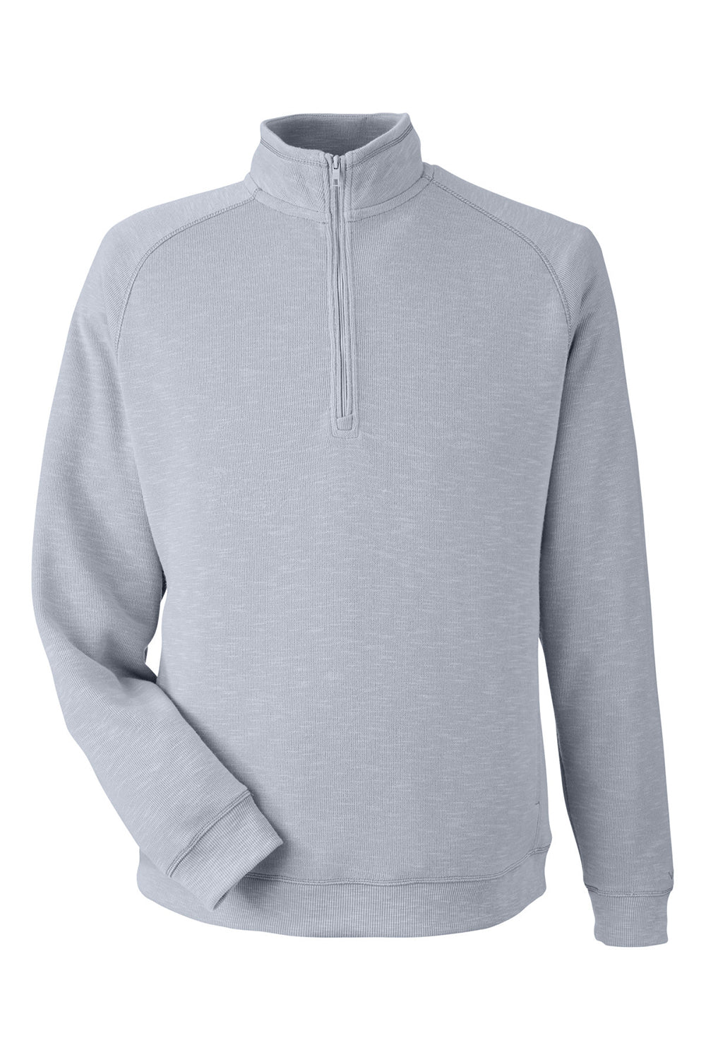 Nautica N17991 Mens Sun Surfer Supreme 1/4 Zip Sweatshirt w/ Pockets Vintage Pebble Grey Flat Front