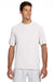 A4 N3142 Mens Performance Moisture Wicking Short Sleeve Crewneck T-Shirt White Model Front
