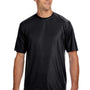 A4 Mens Performance Moisture Wicking Short Sleeve Crewneck T-Shirt - Black