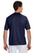 A4 N3142 Mens Performance Moisture Wicking Short Sleeve Crewneck T-Shirt Navy Blue Model Back