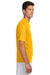 A4 N3142 Mens Performance Moisture Wicking Short Sleeve Crewneck T-Shirt Gold Model Side