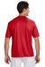 A4 N3142 Mens Performance Moisture Wicking Short Sleeve Crewneck T-Shirt Scarlet Red Model Back
