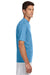 A4 N3142 Mens Performance Moisture Wicking Short Sleeve Crewneck T-Shirt Light Blue Model Side