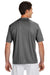 A4 N3142 Mens Performance Moisture Wicking Short Sleeve Crewneck T-Shirt Graphite Grey Model Back