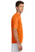 A4 N3142 Mens Performance Moisture Wicking Short Sleeve Crewneck T-Shirt Safety Orange Model Side