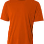 A4 Mens Sprint Performance Moisture Wicking Short Sleeve Crewneck T-Shirt - Athletic Orange