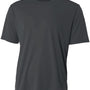 A4 Mens Sprint Performance Moisture Wicking Short Sleeve Crewneck T-Shirt - Graphite Grey