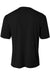 A4 N3402 Mens Sprint Performance Moisture Wicking Short Sleeve Crewneck T-Shirt Black Flat Back