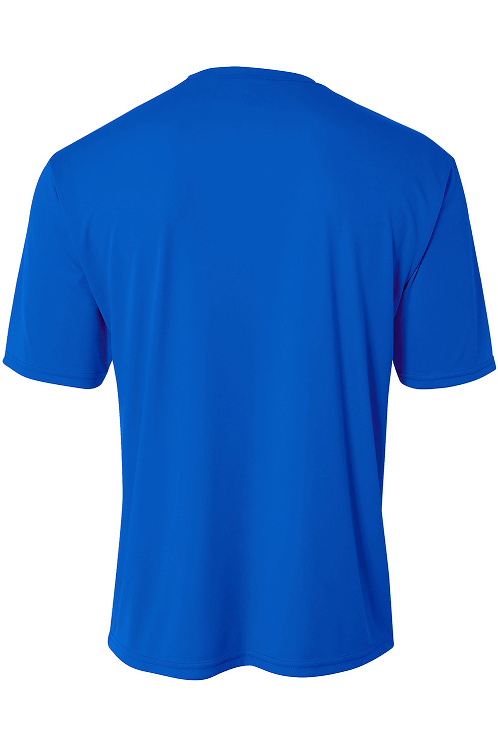 A4 N3402 Mens Sprint Performance Moisture Wicking Short Sleeve Crewneck T-Shirt Royal Blue Flat Back