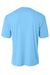 A4 N3402 Mens Sprint Performance Moisture Wicking Short Sleeve Crewneck T-Shirt Light Blue Flat Back