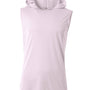 A4 Mens Performance Moisture Wicking Hooded Tank Top Hoodie - White