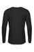 A4 N3425 Mens Sprint Moisture Wicking Long Sleeve Crewneck T-Shirt Black Flat Back