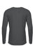 A4 N3425 Mens Sprint Moisture Wicking Long Sleeve Crewneck T-Shirt Graphite Grey Flat Back