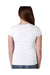 Next Level N3710/3710 Youth Princess Fine Jersey Short Sleeve Crewneck T-Shirt White Model Back