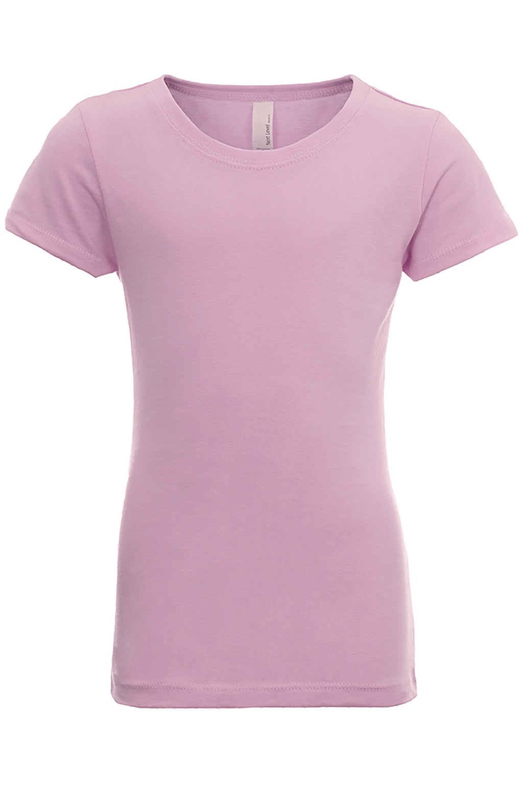 Next Level N3710/3710 Youth Princess Fine Jersey Short Sleeve Crewneck T-Shirt Lilac Puple Flat Front