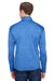 A4 N4010 Mens Tonal Space Dye Performance Moisture Wicking 1/4 Zip Sweatshirt Light Blue Model Back