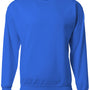 A4 Mens Sprint Tech Fleece Crewneck Sweatshirt - Royal Blue