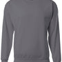 A4 Mens Sprint Tech Fleece Crewneck Sweatshirt - Graphite Grey