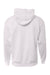A4 N4279 Mens Sprint Tech Fleece Hooded Sweatshirt White Flat Back
