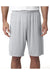 A4 N5283 Mens Moisture Wicking Performance Shorts Silver Grey Model Front