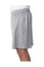 A4 N5293 Mens Moisture Wicking Mesh Shorts Silver Grey Model Side
