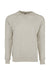 Next Level N9000/9000 Mens French Terry Long Sleeve Crewneck T-Shirt Oatmeal Flat Front