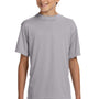 A4 Youth Performance Moisture Wicking Short Sleeve Crewneck T-Shirt - Silver Grey