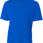 A4 Youth Performance Moisture Wicking Short Sleeve Crewneck T-Shirt - Royal Blue
