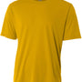 A4 Youth Performance Moisture Wicking Short Sleeve Crewneck T-Shirt - Gold