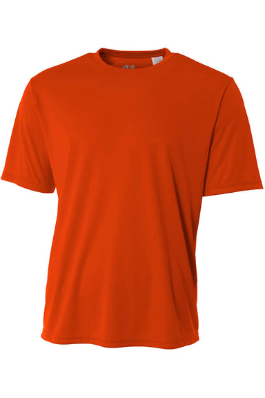 A4 NB3142 Youth Performance Moisture Wicking Short Sleeve Crewneck T-Shirt Athletic Orange Flat Front