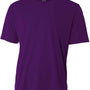 A4 Youth Performance Moisture Wicking Short Sleeve Crewneck T-Shirt - Purple