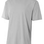 A4 Youth Sprint Performance Moisture Wicking Short Sleeve Crewneck T-Shirt - Silver Grey