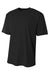 A4 NB3402 Youth Sprint Performance Moisture Wicking Short Sleeve Crewneck T-Shirt Black Flat Front