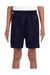 A4 NB5301 Youth Moisture Wicking Mesh Shorts Navy Blue Model Front