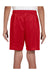 A4 NB5301 Youth Moisture Wicking Mesh Shorts Scarlet Red Model Back
