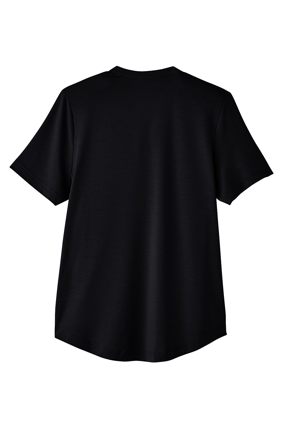 North End NE100W Womens Jaq Performance Moisture Wicking Short Sleeve Polo Shirt Black Flat Back