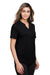 North End NE100W Womens Jaq Performance Moisture Wicking Short Sleeve Polo Shirt Black Model 3q