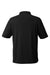 North End NE102 Mens Replay Recycled Moisture Wicking Short Sleeve Polo Shirt Black Flat Back