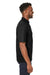 North End NE102 Mens Replay Recycled Moisture Wicking Short Sleeve Polo Shirt Black Model Side