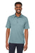 North End NE102 Mens Replay Recycled Moisture Wicking Short Sleeve Polo Shirt Opal Blue Model Front