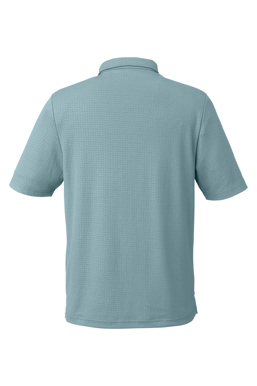 North End NE102 Mens Replay Recycled Moisture Wicking Short Sleeve Polo Shirt Opal Blue Flat Back