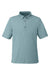North End NE102 Mens Replay Recycled Moisture Wicking Short Sleeve Polo Shirt Opal Blue Flat Front