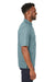 North End NE102 Mens Replay Recycled Moisture Wicking Short Sleeve Polo Shirt Opal Blue Model Side