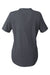North End NE102W Womens Replay Recycled Moisture Wicking Short Sleeve Polo Shirt Carbon Grey Flat Back