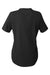 North End NE102W Womens Replay Recycled Moisture Wicking Short Sleeve Polo Shirt Black Flat Back