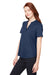 North End NE102W Womens Replay Recycled Moisture Wicking Short Sleeve Polo Shirt Classic Navy Blue Model 3q