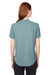 North End NE102W Womens Replay Recycled Moisture Wicking Short Sleeve Polo Shirt Opal Blue Model Back