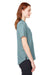 North End NE102W Womens Replay Recycled Moisture Wicking Short Sleeve Polo Shirt Opal Blue Model Side