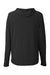 North End NE105 Mens Jaq Stretch Performance Moisture Wicking Long Sleeve Hooded T-Shirt Hoodie Black Flat Back